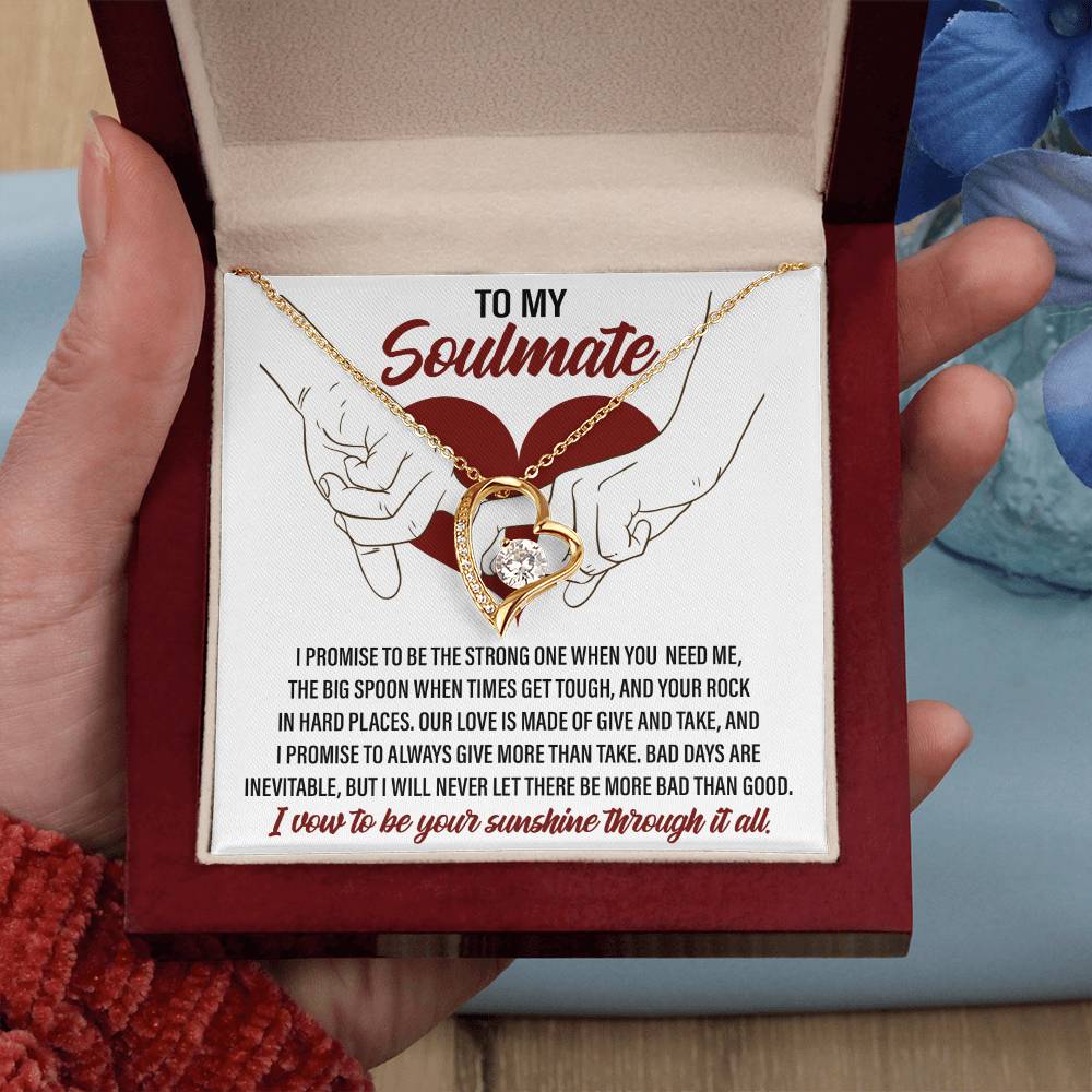 Soulmate-I Promise 2-Forever Love Necklace
