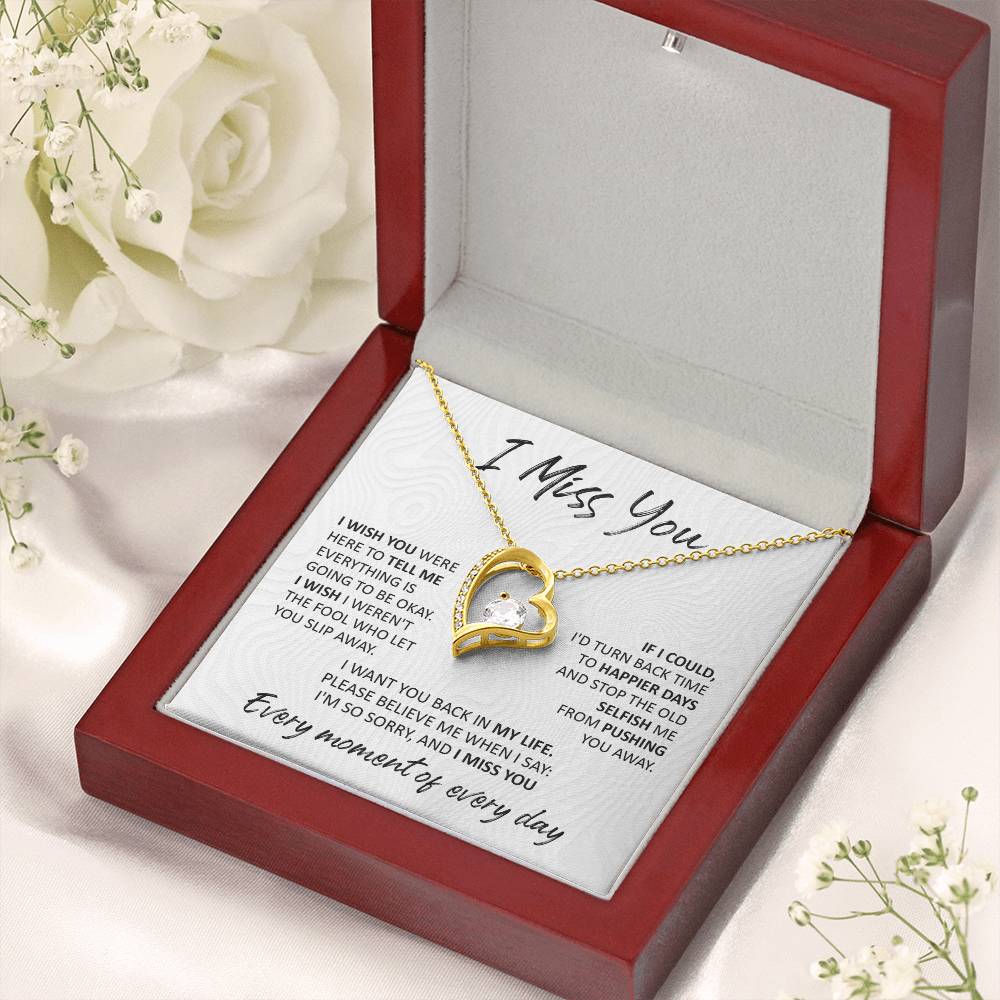 I Miss You-I Wish-Forever Love Necklace