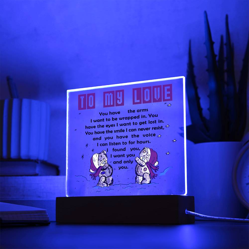 My Love-I Found You-Acrylic Square