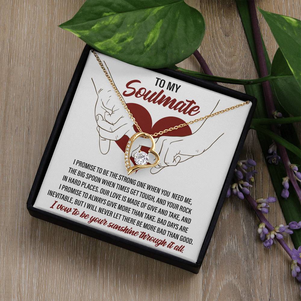 Soulmate-I Promise 2-Forever Love Necklace
