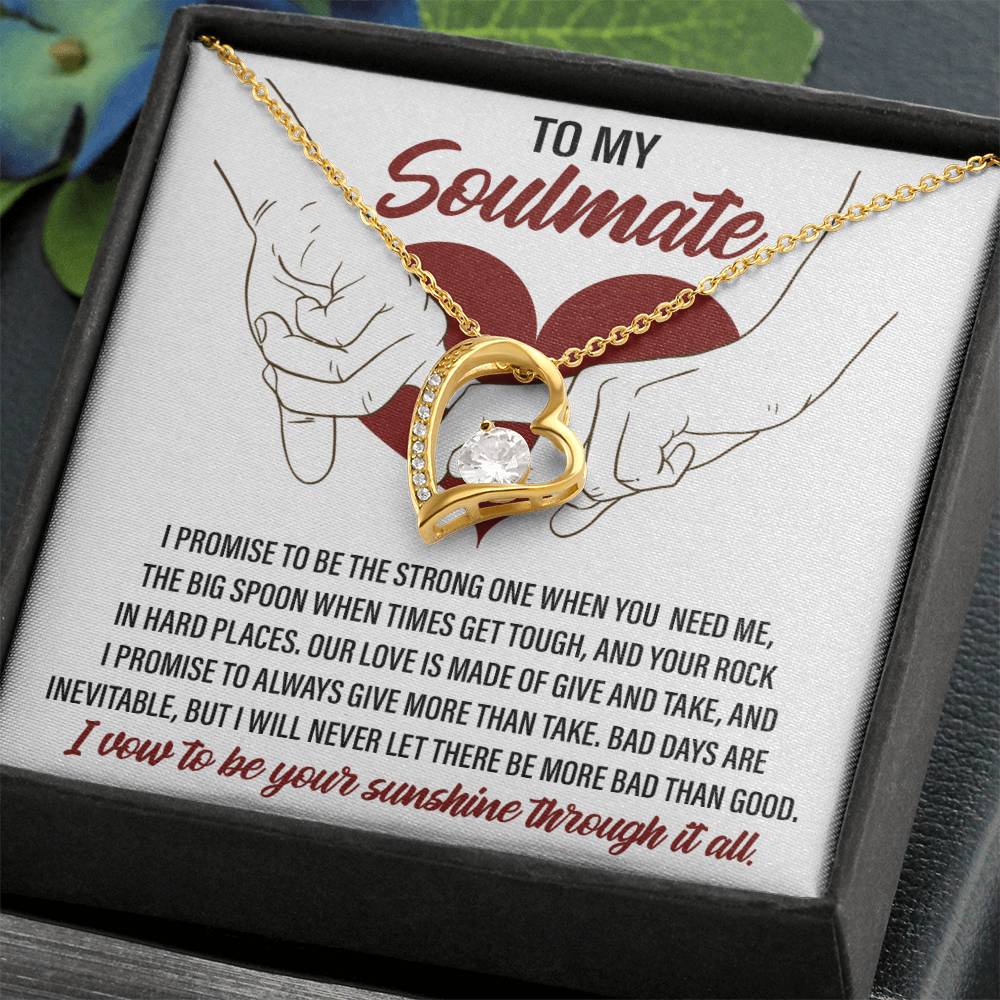Soulmate-I Promise 2-Forever Love Necklace