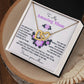 Mom-Forever Grateful-Interlocking Hearts Necklace