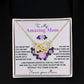 Mom-Forever Grateful-Interlocking Hearts Necklace