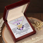 Mom-Forever Grateful-Interlocking Hearts Necklace