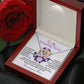 Mom-Forever Grateful-Interlocking Hearts Necklace