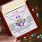 Mom-Forever Grateful-Interlocking Hearts Necklace