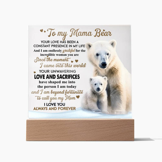 Mom-Mama Bear-Acrylic Square