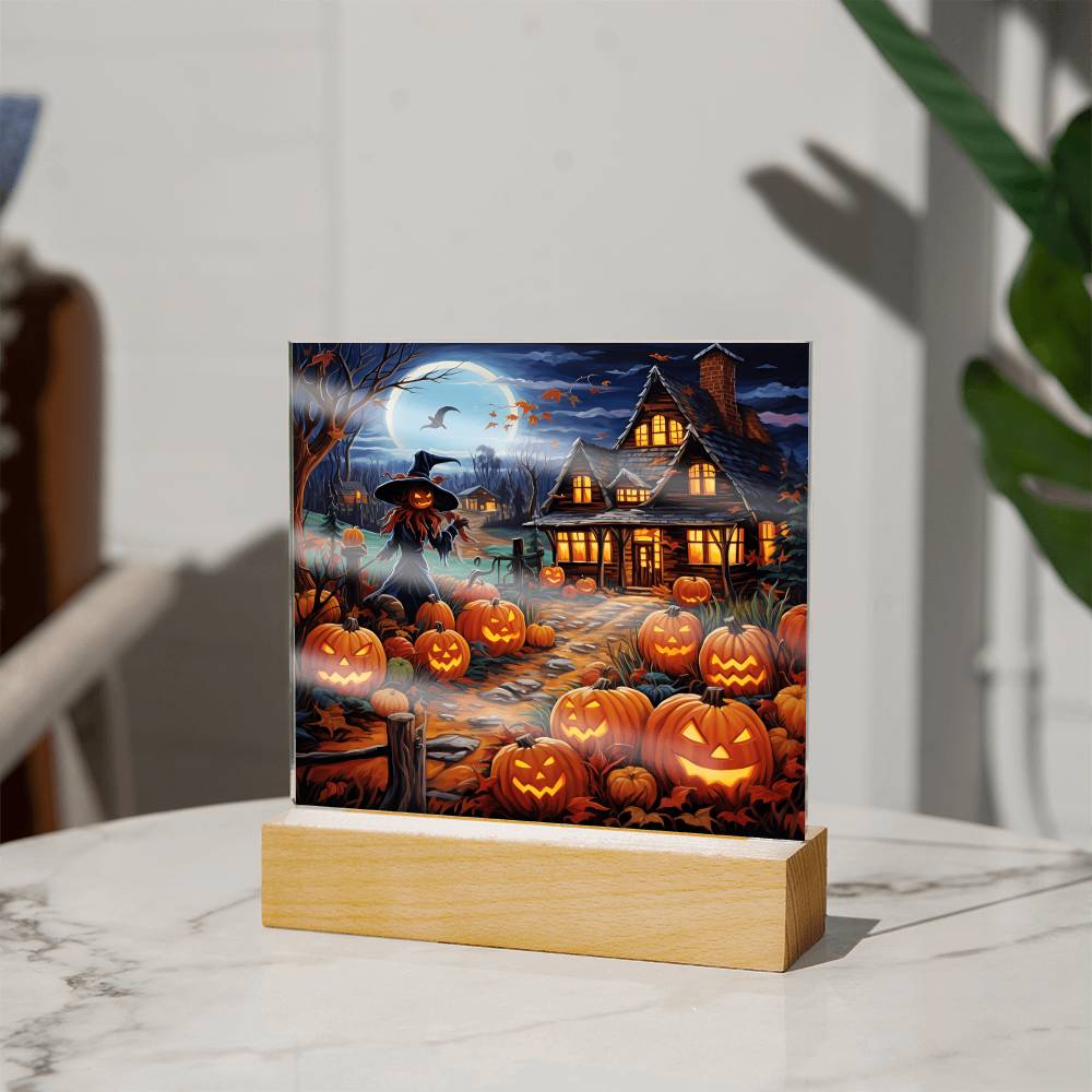 Halloween Home-Acrylic Square