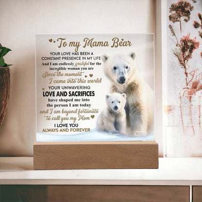 Mom-Mama Bear-Acrylic Square