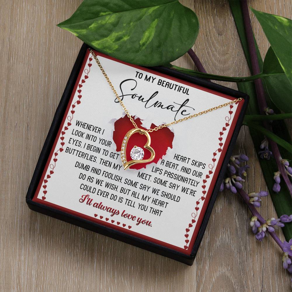 Soulmate-Always Love You-Forever Love-Necklace