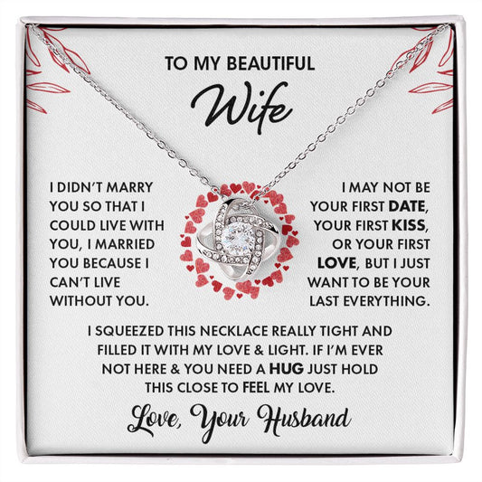My Beautiful Wife | Feel my love - Love Knot Necklace