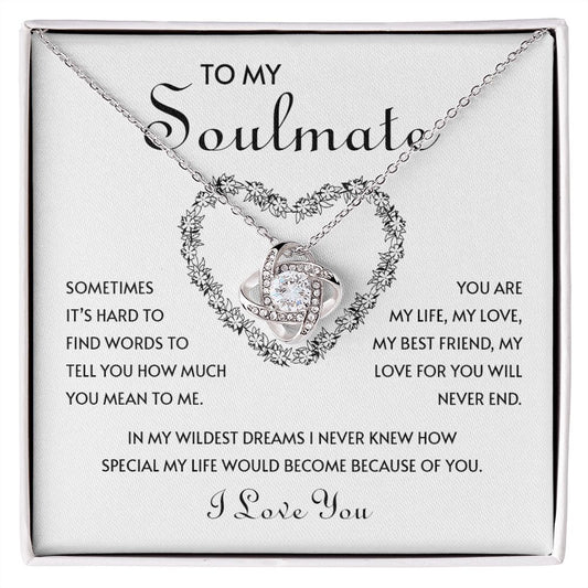 My Soulmate | You mean so much to me - Love Knot Necklace