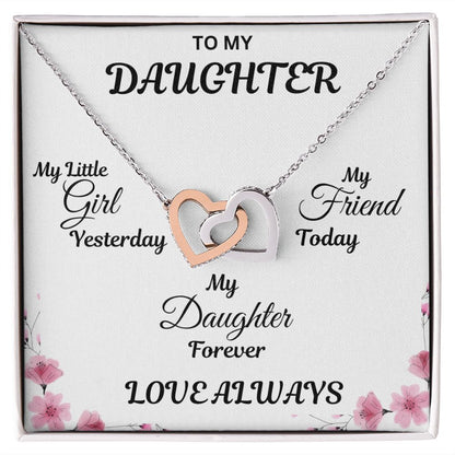 Interlocking Hearts Necklace-Daughter